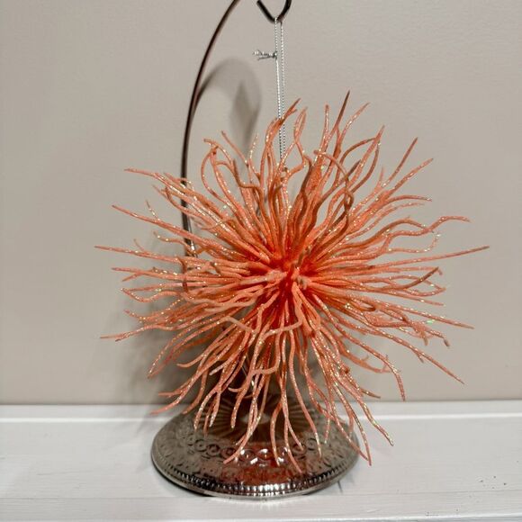 Hobby Lobby Other - Coral Color Glittery Ocean Themed Ornament | Christmas | Winter
